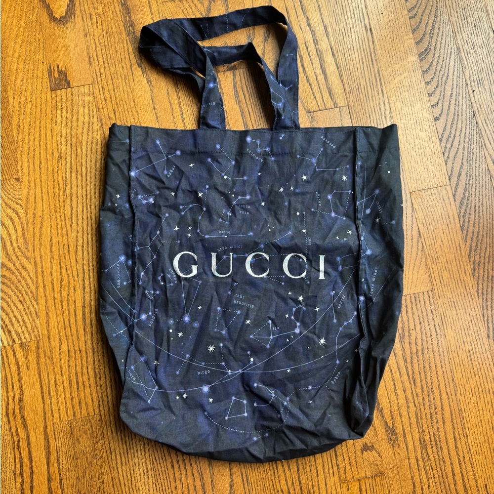 Gucci Black Constellation Tote Bag